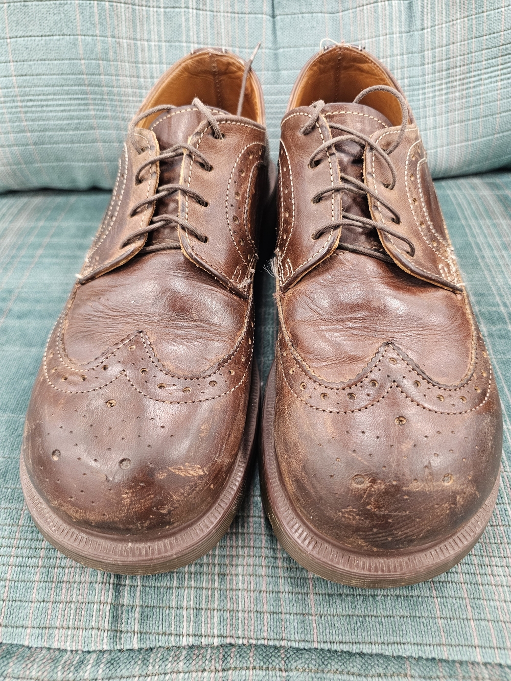 Vintage 90s Rare England Wingtip Platform Doc Martens